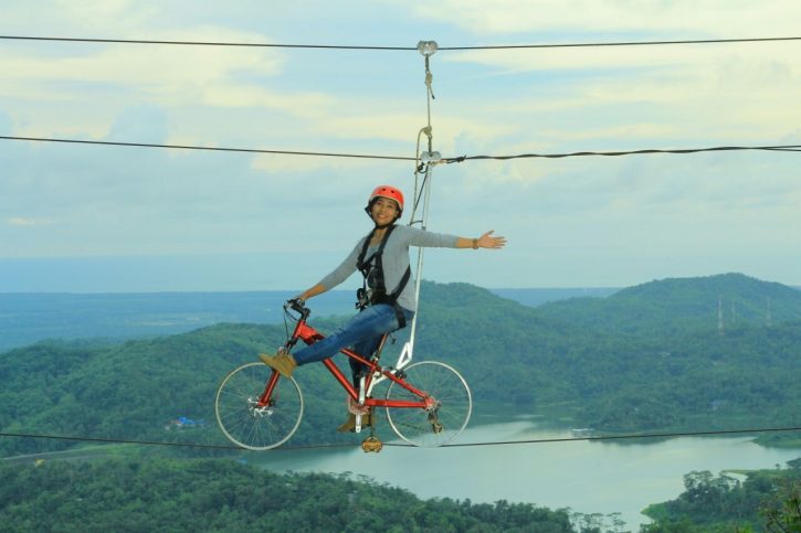 sepeda langit pule payung