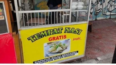 etalase tempat nasi gratis jogja